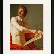 Akademische Studie eines nackten Mannes 1801