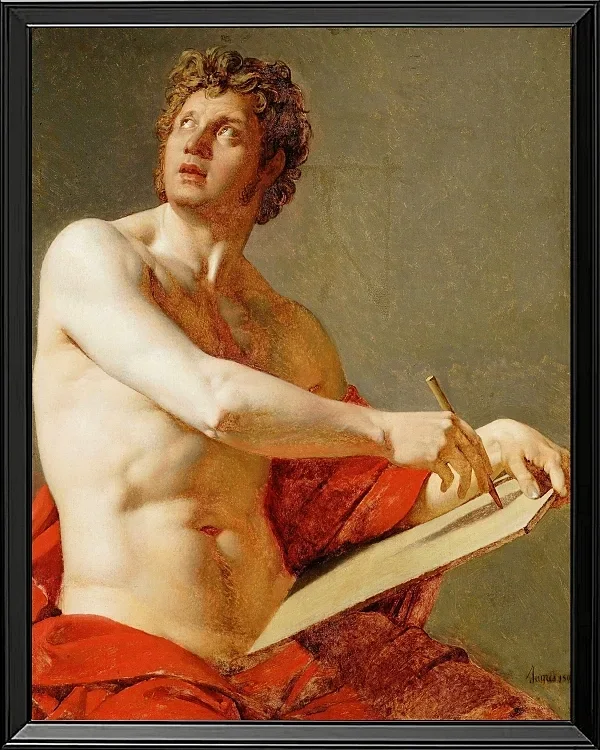 Akademische Studie eines nackten Mannes 1801