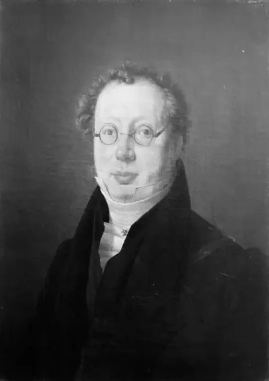 Albert Küchler | Grosserer Isaac Unna - 1821 | Indrammet kunsttryk | Danmarks Guldalder | formida