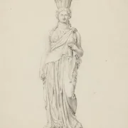 Albert Küchler | Karyatiden - 1886 | Indrammet kunsttryk | Danmarks Guldalder | formida