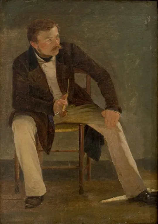 Albert Küchler | Maleren Constantin Hansen - 1837 | Indrammet kunsttryk | Danmarks Guldalder | formida