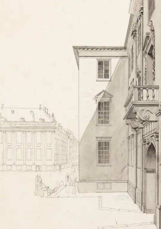 Albert Küchler | Des Königs neuer Marktplatz - 1828 | Gerahmter Kunstdruck | Goldenes Zeitalter Dänemark | formida