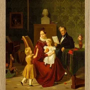 Albert Küchler – Oberst und Frau Paulsen 1838 | Giclée Kunstdruck gerahmt