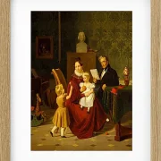 Albert Küchler – Oberst und Frau Paulsen 1838 | Giclée Kunstdruck gerahmt