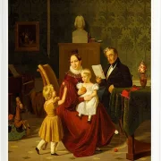 Albert Küchler – Oberst und Frau Paulsen 1838 | Giclée Kunstdruck gerahmt