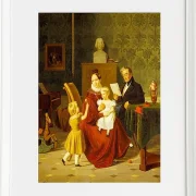 Albert Küchler – Oberst und Frau Paulsen 1838 | Giclée Kunstdruck gerahmt