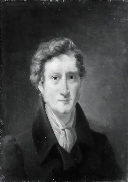Albert Küchler | Selvportræt - 1823 | Indrammet kunsttryk | Danmarks Guldalder | formida