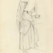 Albert Küchler | Frau mit einem Knoten auf dem Kopf - 1835 | Gerahmter Kunstdruck | Goldenes Zeitalter Dänemark | formida