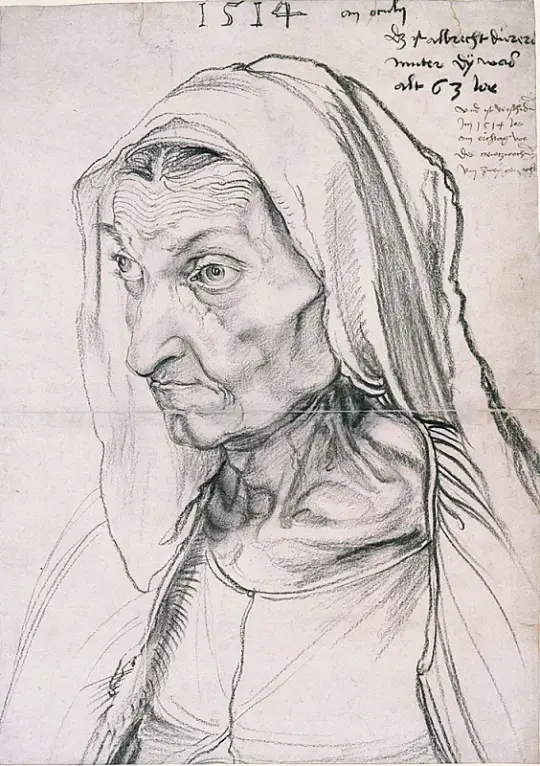 Albrecht Dürer | Barbara Dürer, die Mutter des Künstlers – 1514 | Giclée Kunstdruck gerahmt