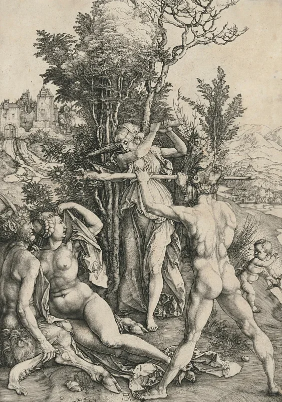 Albrecht Dürer | Herkules ved korsvejen - 1498 | Indrammet kunsttryk | Renæssance | formida