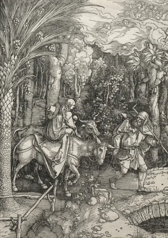 Albrecht Dürer | Flugten til Egypten - 1504 | Indrammet kunsttryk | Renæssance | formida