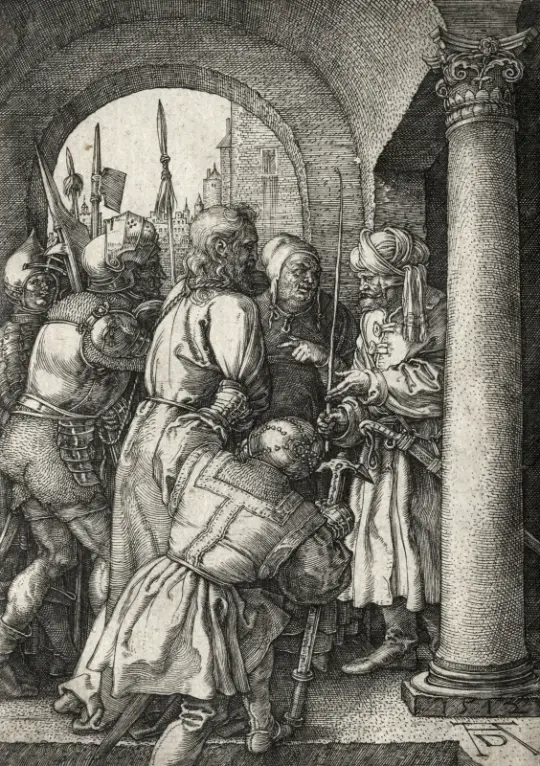 Albrecht Dürer | Kristus ført frem for Pilatus - 1512 | Indrammet kunsttryk | Renæssance | formida