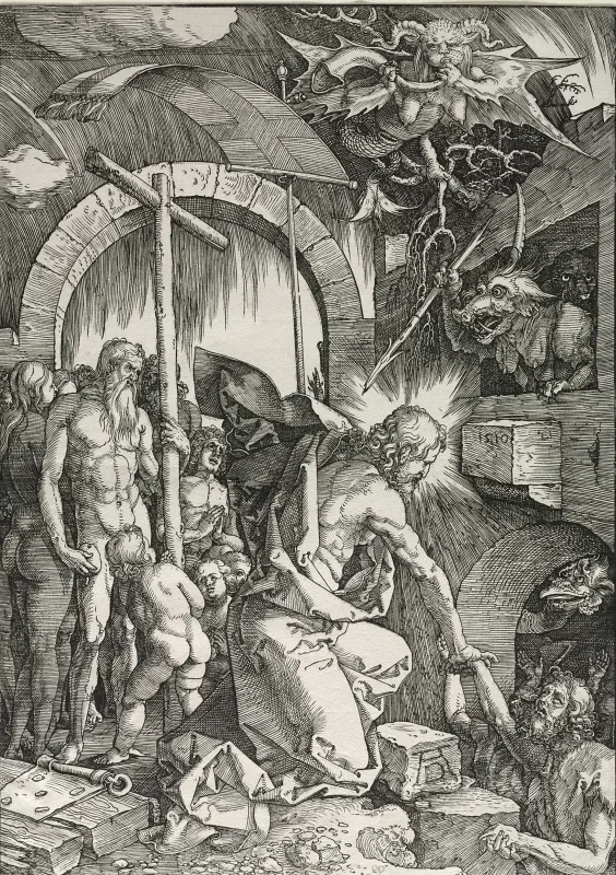 Albrecht Dürer | Kristus stiger ned i Limbo - 1510 | Indrammet kunsttryk | Renæssance | formida