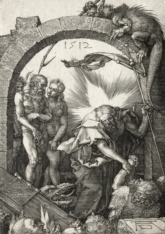 Albrecht Dürer | Kristus i Limbo - 1512 | Indrammet kunsttryk | Renæssance | formida