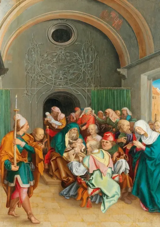Albrecht Dürer | Beschneidung - 1514 | Giclée Kunstdruck gerahmt