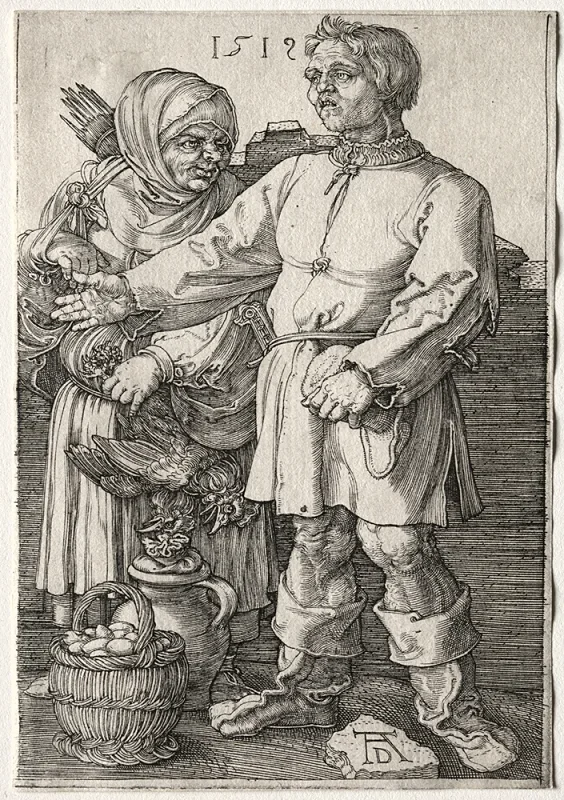 Albrecht Dürer | Bønderne på markedet - 1519 | Indrammet kunsttryk | Renæssance | formida
