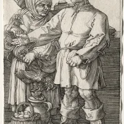 Albrecht Dürer | Bønderne på markedet - 1519 | Indrammet kunsttryk | Renæssance | formida