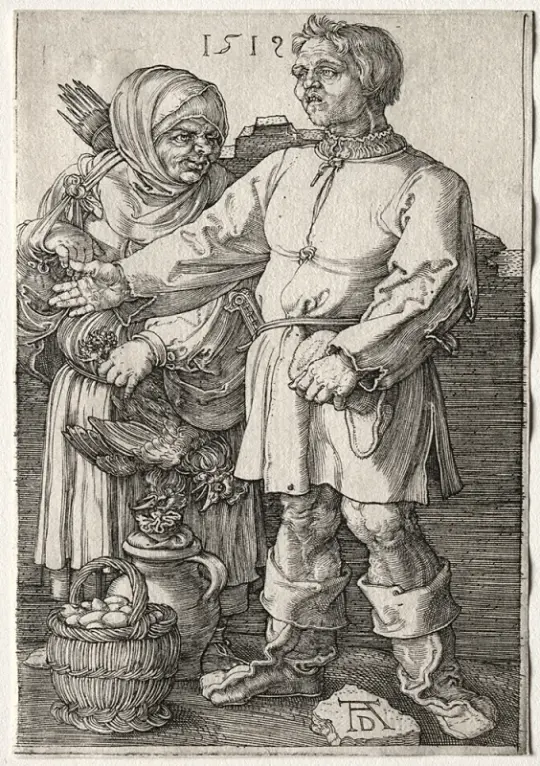 Albrecht Dürer | Bønderne på markedet - 1519 | Indrammet kunsttryk | Renæssance | formida