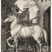 Albrecht Dürer | Den lille hest - 1505 | Indrammet kunsttryk | Renæssance | formida