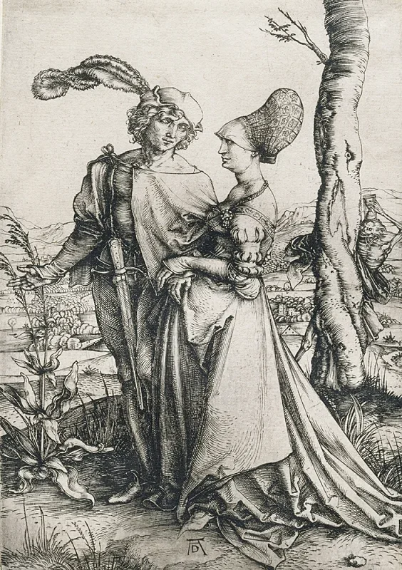Albrecht Dürer | Døden og de elskende - 1498 | Indrammet kunsttryk | Renæssance | formida