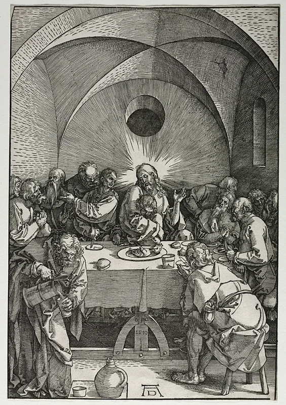Albrecht Dürer | Den sidste nadver - 1510 | Indrammet kunsttryk | Renæssance | formida
