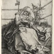 Albrecht Dürer | Jomfru Maria og barnet på en græsklædt bænk - 1503 | Indrammet kunsttryk | Renæssance | formida