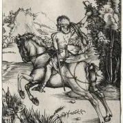 Albrecht Dürer | Den lille kurer - 1496 | Indrammet kunsttryk | Renæssance | formida