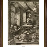 Albrecht Dürer | Sankt Hieronymus i sit arbejdsværelse - 1514 | Gallery Edition | Indrammet kunsttryk | Renæssance