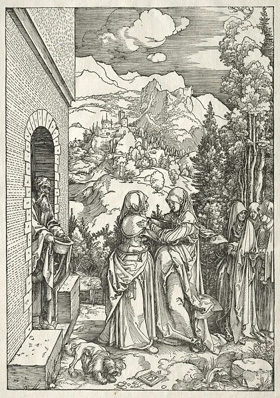Albrecht Dürer | Besøgelsen – 1505 | Indrammet kunsttryk | Renæssance | formida