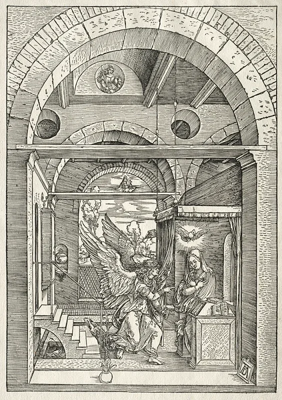 Albrecht Dürer | Bebudelsen - 1505 | Indrammet kunsttryk | Renæssance | formida