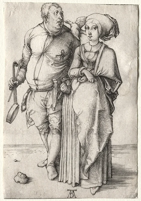 Albrecht Dürer | Kokken og hans kone - 1497 | Indrammet kunsttryk | Renæssance | formida