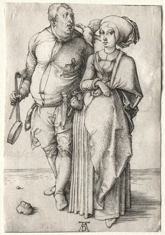 Albrecht Dürer | Kokken og hans kone - 1497 | Indrammet kunsttryk | Renæssance | formida
