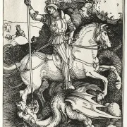 Albrecht Dürer | Sankt Georg dræber dragen - 1500 | Indrammet kunsttryk | Renæssance | formida