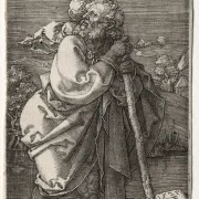 Albrecht Dürer | Sankt Kristoffer, vendt mod venstre - 1521 | Indrammet kunsttryk | Renæssance | formida