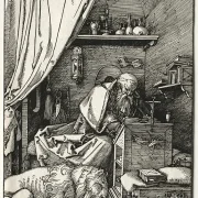 Albrecht Dürer | Sankt Hieronymus i sin celle - 1511 | Indrammet kunsttryk | Renæssance | formida