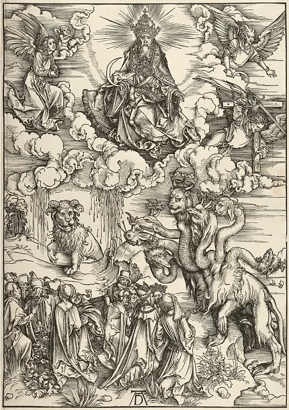 Albrecht Dürer | Udyret med to horn - 1498 | Indrammet kunsttryk | Renæssance | formida