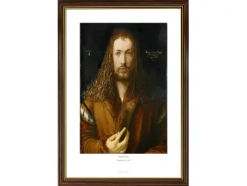 Albrecht Dürer | Selbstporträt - 1498 | Gallery Edition | Gerahmter Kunstdruck | Barock