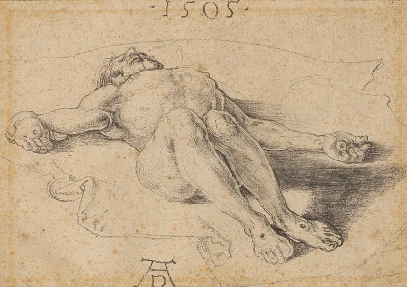 Albrecht Dürer | Den døde Kristus - 1505 | Indrammet kunsttryk | Renæssance | formida