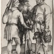 Albrecht Dürer | Drei Bauern im Gespräch – 1497 | Giclée Kunstdruck gerahmt