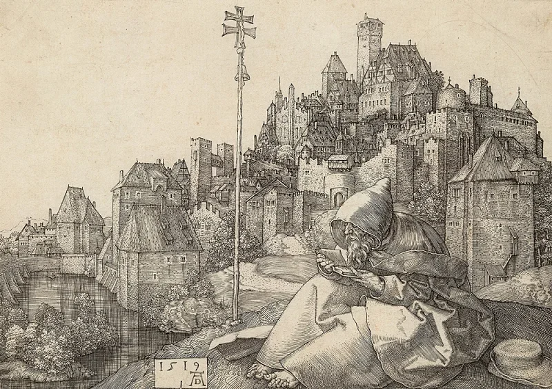 Albrecht Dürer | Der heiligen Antonius liest - 1519 | Gerahmter Kunstdruck | Renaissance | formida