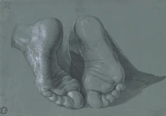 Albrecht Dürer | Studie zweier Füße - 1508 | Gerahmter Kunstdruck | Renaissance | formida