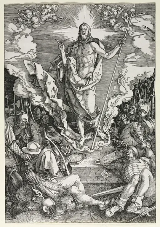Albrecht Dürer | Opstandelsen - 1510 | Indrammet kunsttryk | Renæssance | formida