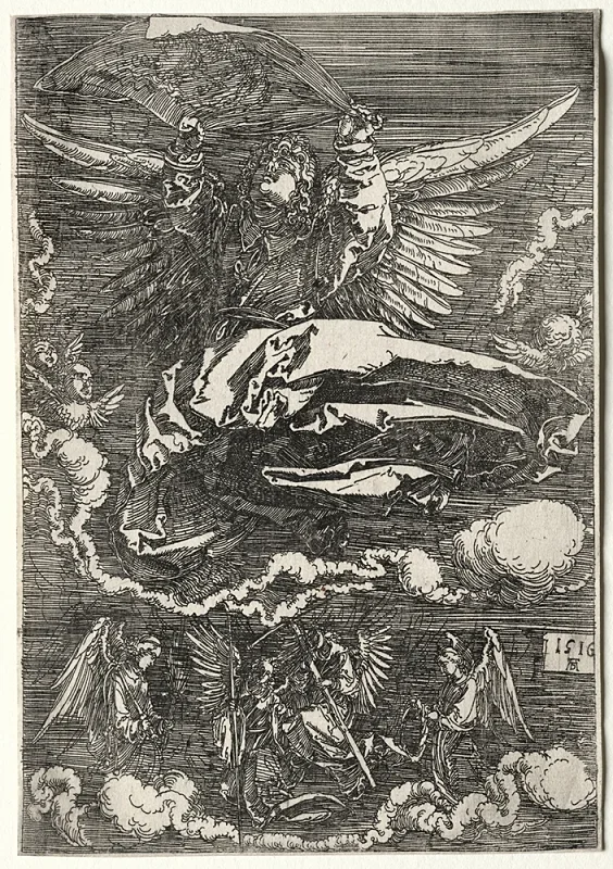 Albrecht Dürer | Englen med Sudarium - 1516 | Indrammet kunsttryk | Renæssance | formida