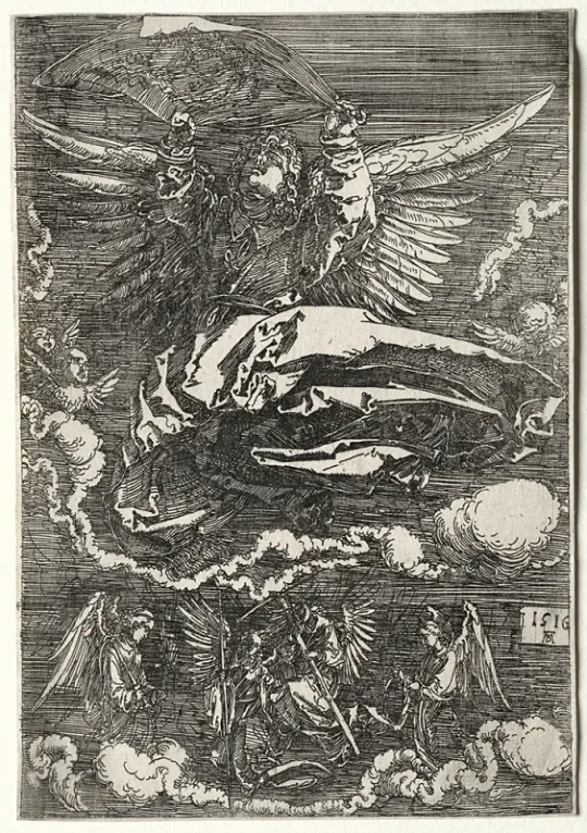 Albrecht Dürer | Englen med Sudarium - 1516 | Indrammet kunsttryk | Renæssance | formida