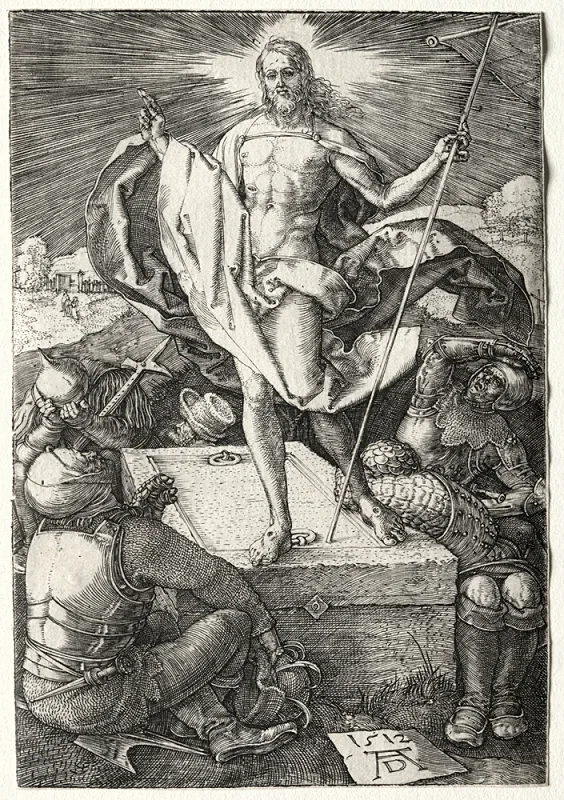 Albrecht Dürer | Opstandelsen - 1512 | Indrammet kunsttryk | Renæssance | formida