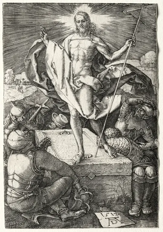 Albrecht Dürer | Opstandelsen - 1512 | Indrammet kunsttryk | Renæssance | formida