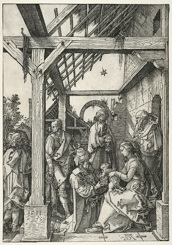 Albrecht Dürer | De vise mænds tilbedelse - 1511 | Indrammet kunsttryk | Renæssance | formida