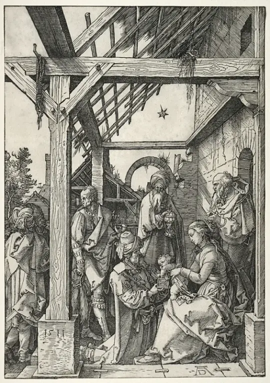 Albrecht Dürer | De vise mænds tilbedelse - 1511 | Indrammet kunsttryk | Renæssance | formida
