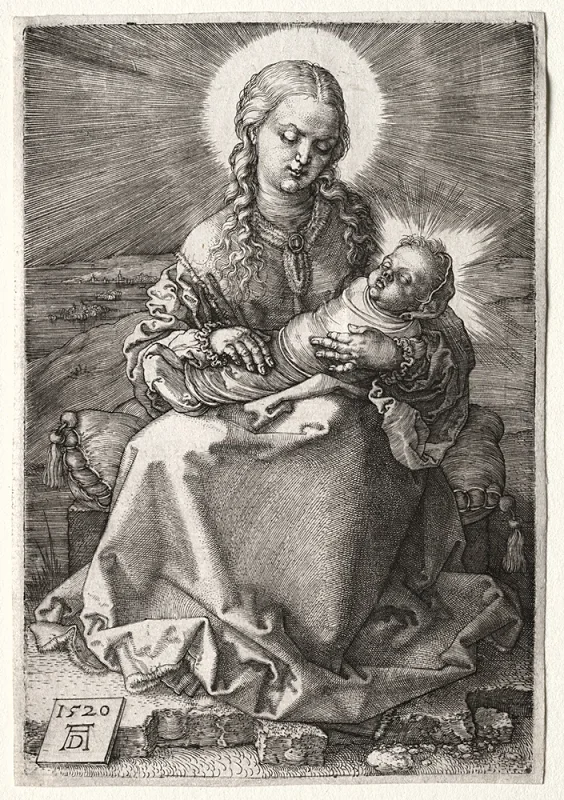 Albrecht Dürer | Die Jungfrau mit dem gewickelten Kind – 1520 | Gerahmter Kunstdruck | Renaissance | formida