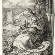 Albrecht Dürer | Jomfru Maria og barnet med pæren - 1511 | Indrammet kunsttryk | Renæssance | formida